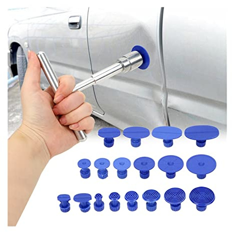 MNEVZX werkzeugkasten Auto-Dent Puller Kunststoff-Saugnapf für Ziehen von Fahrzeugen für Entfernen von Dellen aus Blech Werkzeug(Repair Tool Set)
