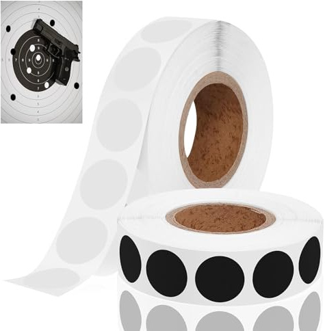 BEIMEIII 3000 parches de tiro en blanco y negro, accesorios para deportes de tiro, puntos adhesivos, 20 mm, diámetro de los tiradores deportivos, accesorios, pegatinas redondas para deportes de tiro