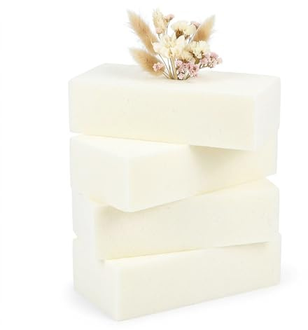Nideen 4 Pack Dry Flower Foam (9.0 L x 4.13 W x 2.75 H) White Floral Foam Block for Artificial Flower Arrangement DIY Projects