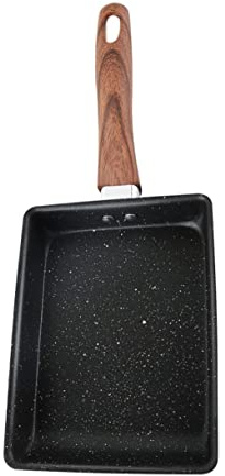 INOOMP 1pezzi Padella Quadrata Giapponese Antiaderente Per Tamagoyaki Frittate Pancake e Toast Facile Da Pulire Manico Ergonomico