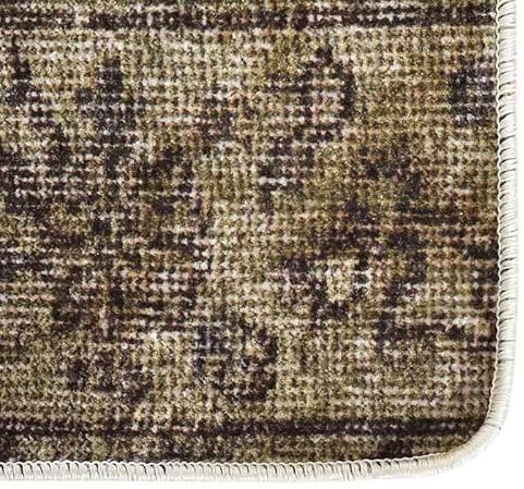 Eleganz Tapis lavable, 80 x 150 cm, patchwork multicolore, antidérapant, 100 % polyester, facile d'entretien et résistant, pour salon, chambre à coucher