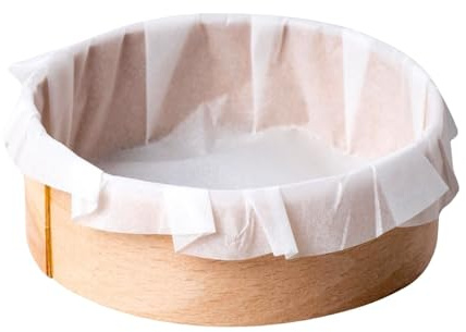 GLOTOMANIA SL ARO DE MADERA CON MOLDE DE PAPEL PARA TARTAS - 10 X 3 CM (10 UNIDADES)