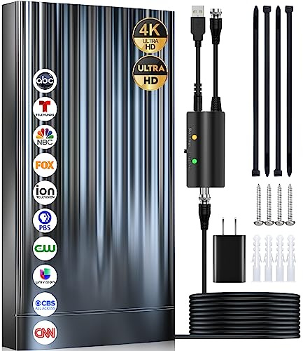 6000+ Miles Tv Antenna Indoor, 2026 Digital Antenna for Smart Tv Outdoor, Strongest HDTV for 11111