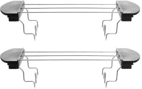 VILLCASE Rejilla Calentadora Soporte para Pan y Sándwiches 2 Piezas para Tostadora de Acero Inoxidable en Cocina y Vapor