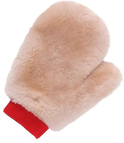 Gracefur Ultra-Soft Car Wash Mitt Double-Sided Lambswool Wash Mitt with Thumb, Scratch-Free Detailing Sheepskin Wash Mitt Extra Large Cleaning Gloves for Cars, Trucks, SUVs, Motorcycles(Pink)