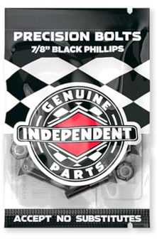 Independent Phillips Skateboard Screws - 7-8 Inch Black (Default, Black)