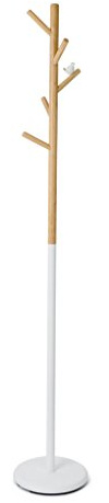 Balvi Appendiabiti Birdie Colore bianco Con 5 ganci Con la silhouette di uccellini Metallo/legno 177c