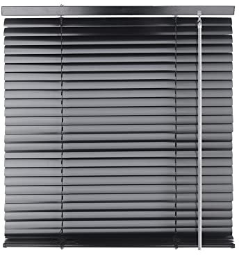 S SIENOC Schnurlos Alu Klemmträger Alujalousie Aluminiumjalousie Schwarz B40xH100cm Lamellen Rollo Montage-Teile inklusive