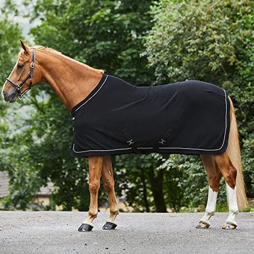 Harry Hall Masta Horse Fleece Stable Rug - Protective Super Soft Sheet for Horses - Equestrian Show Travel Blanket - Breathable Anti-Rub lining