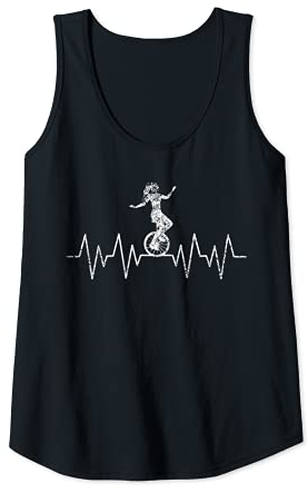 Damen Einrad Tricks Girl Vintage Heartline Tank Top