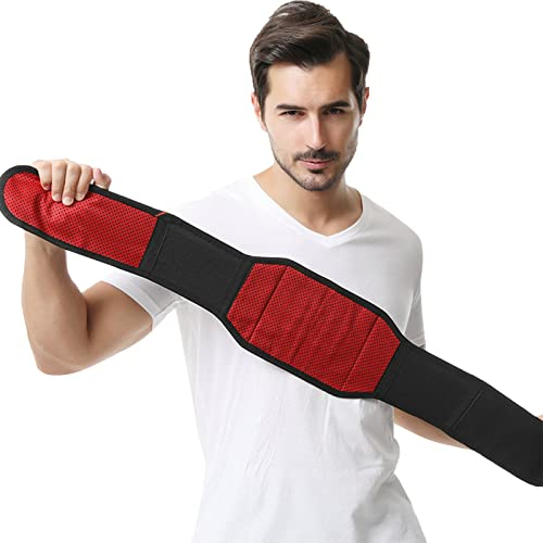 Unisex Rückenstützgürtel Atmungsaktive Rückenbandage mit Stützstreben Magneten Selbsterwärmende Wärmegürtel für unteren Rücken bei Ischias Bandscheibenvorfall Skoliose