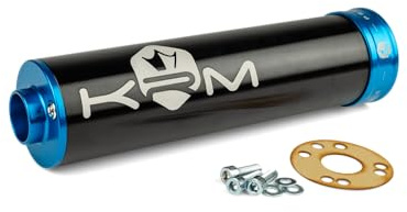 Endschalldämpfer KRM 70-90 schwarz - blau