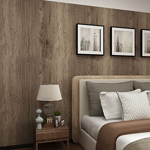 JSEVEM 80CM×4M Hellgrau Hellbraun Holzfaser Selbstklebend Tapete Vintage Grau Holzoptik Strukturtapete Selbstklebende Wandtapete Vinyl Matt Textur Klebefolie Möbelaufkleber für Die Tischplatte