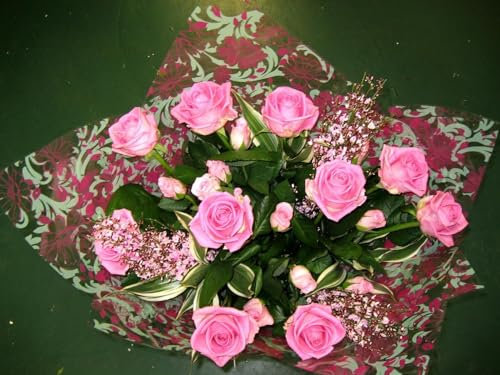1000 Pièces,DIY Puzzle,Cadeau,Amuesment,Puzzles Classiques-Roses, Fleurs, Bouquet 70x50cm