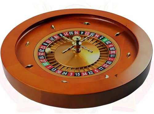 Holz-Roulette-Rad, 18-Zoll-Holz-Roulette-Rad-Set, Mit Doppel-Null-Layout Und Präzisionslagern, Für Spiele Zu Hause Oder Für Clubpartys