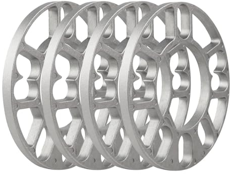 FUNFOB Élargisseurs de Voie Cales D'espacement Roue Universelles Plaque D'espacement Jante 10mm Entretoises D'anneau Moyeu 4/5 Goujons 4x100 4x114.3 5x100 5x114.3 5x112 4 Pièces entretoises