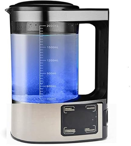Hydrogen Alkaline Water Generator Hydrogen Water Kettle Hydrogen-Rich Water Machine SPE And PEM Technology Make Hydrogen Content Up To 1200 PPB Hydrogen Water Pitcher Maker Machine 2L(Upgraded)