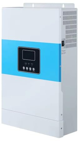 3500W Solar Hybrid Wechselrichter 24VDC auf 230VAC Netzunabhängig Reiner Sinus spannungswandler mit 100A MPPT Solarladeregler, Max PV-Eingangsspannung 500V