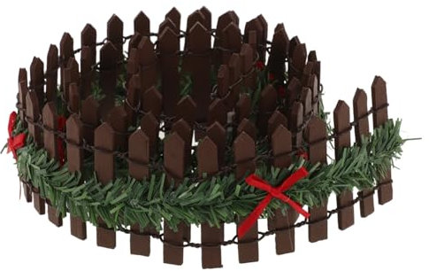 BCOATH Miniatur Zaun Aus Holz Für Mikrolandschaften Dekorativer Gartenzaun Für Weihnachtsgarten Teiliges Für Kleine Räume Und Kreative Landschaftsgestaltung