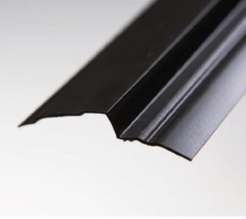 BMD Abdeckprofil für Noppenbahn | 10 Stück | schwarz | 65mm x 10mm | Länge 1m | Abschlussprofil Grundmauerschutz | Schutzleiste Noppenfolie