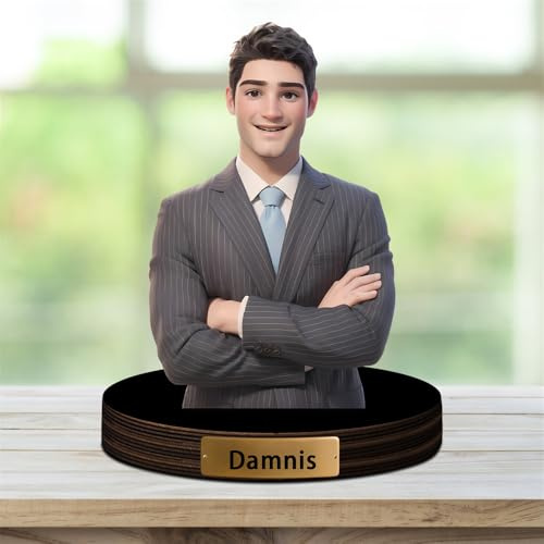 Personalizado Foto Estatua Placa Letrero, Foto Personalizada Retro Escultura de Metal, acrílico Imagen Recorte y Familia Recuerdo Estatua, Retrato Regalo para Bodas, Familia