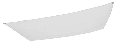 AKTIVE Tenda a vela rettangolare 300x200 cm bianca per giardino o terrazza, Poliestere 160 g/m², Protezione solare esterna UV50, 4 corde di fissaggio incluse, Installazione facile e veloce (61018)