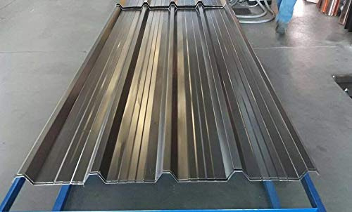 LAMIERA GRECATA COLOR TESTA DI MORO cm200X101cm - KIT 3 PZ