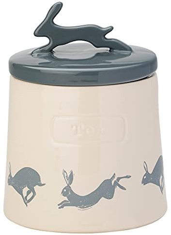 Artisan Hare Stoneware Tea Canister