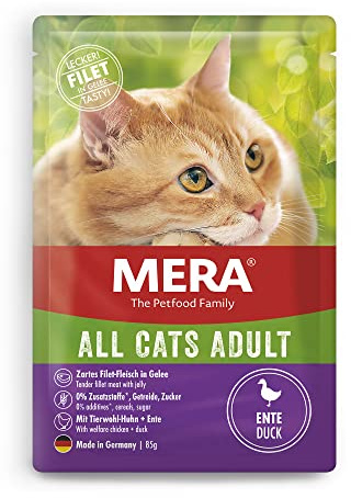 MERA Katzennassfutter, Ente, 12 x 85 g