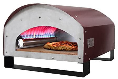 FORNO PORTATILE PER PIZZA A GAS GPL 45X60XH.32CM.MOD.PERSEO BORDEAUX