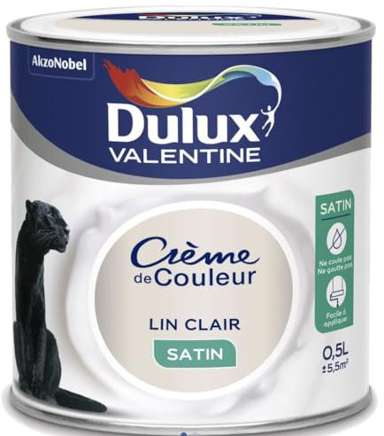 Valentine crème de couleur satin 0.5l lin claire