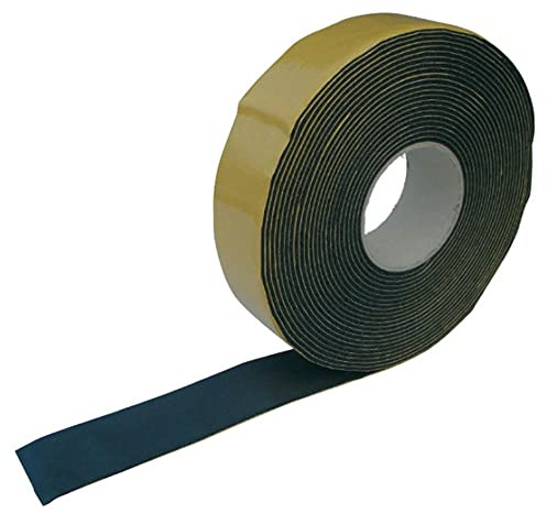 Saukalt Klimatechnik 10m Neoprenband/Klebeband schwarz (B:5cm) für Kältemittelleitungen, Klimaanlage, Wärmepumpe