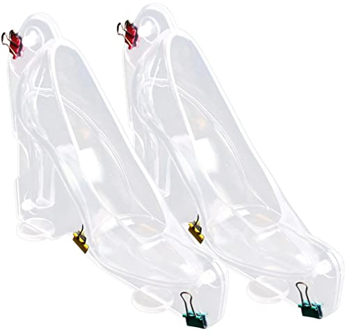 Toyvian 2 Stücke High Heels Schokolade Bar Form Polycarbonat Backen Süßigkeiten Formen Sicher Glatte Kanten