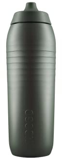 KEEGO | Die Evolution der Sportflasche | Elastisches Titan | Schützt vor Plastik im Wasser | Leicht und quetschbar | reiner Geschmack | einfache Reinigung (Gravel Green 750ml)
