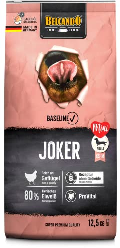 BELCANDO Baseline Joker [12,5kg] Getreidefreies Trockenfutter für Hunde | Für ausgewachsene Hunde Kleiner und mittlerer Rassen