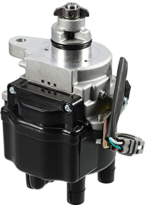 QUARKZMAN Zündverteiler Für Toyota Corolla 1.6L 1.8L 95-97 1pc | Schwarz, Silberton, Metall, Plastik, 12x12x18cm, 4 Pins, OE:19050-16030,19050-76030, Für Toyota Celica ST 1.8L 96-97