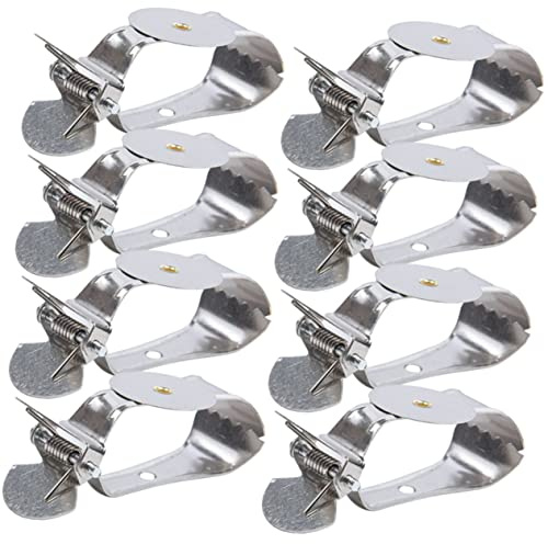 ABOOFAN Lot De 8 Pinces Embrasses De Rideaux Inoxydable Serrage Puissant, Taille Moyenne, Clips De Fixation pour Rideaux Et Draperies, Adaptées Maison Et Hôtel, Accessoires Décoratifs Résistants