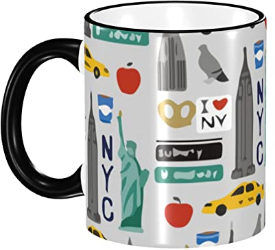 Tazza Da Caffè 330ml, Viaggia Negli Stati Uniti New York City Latte Mug Con Manico Tazze Caffè Personalizzato Tazza Innamorati, Per The E Caffè, Idea Regalo, Bambini