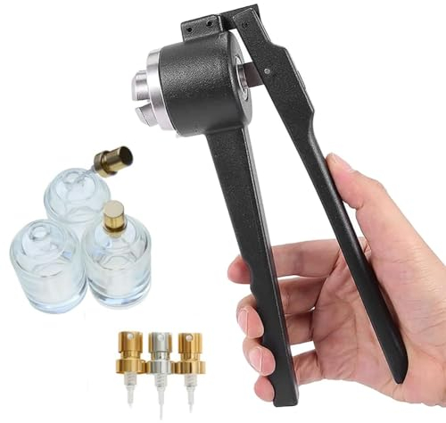 Manuelle Parfüm-Bördelmaschine, 13–20 mm Sprühflaschen-Verschließmaschine, handgehaltene Fläschchen-Sprüher-Bördelmaschine, Kappenverschließmaschine, Verschließwerkzeug für ätherisches Parfümöl 20mm