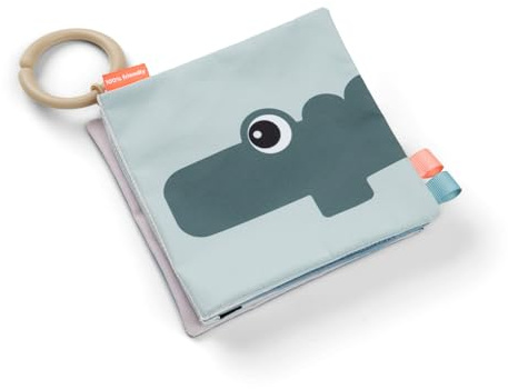 Done by Deer Faltbares Stoffbuch Deer Friends Farbmix - Baby Stoffbuch für sensorische Erkundung und visuelle Stimulation - Spielzeug Baby ab 0 Monaten