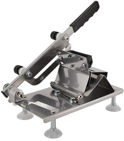 Qcwwy Fleischschneider, manuelle Fleischschneidemaschine, Edelstahl, Fleischschneidemaschine mit Griff, arbeitssparend, für Hühner, Obst, Fleisch, Hackmesser für Küche, Kochen (klein)