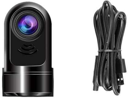 TniEWFBHSD Mini Dashcam, 1080p HD 360° Rotating, Night Car Camera, Smart Cam Vehicle Guard, Front Car Camera, Parking Mode (No Card)