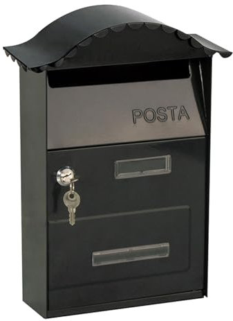 Kippen 10006PN - Cassetta Postale Modello GLORY di Colore Antracite. Dimensioni: 350x250x100mm.