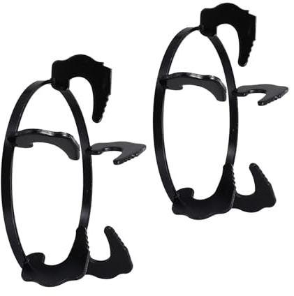 POPETPOP Rejilla Redonda para Estufa de Gas Negro 2 Piezas Hierro | Soporte para Olla de Estufa, Rejilla Cocina Gas 4 Fuegos, Ranuras Múltiples