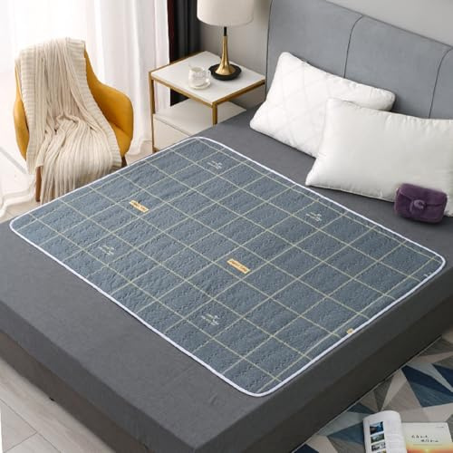Inkontinenz Bettunterlage Wasserdicht 2 Stück, Inkontinenzunterlage Waschbar, Nässeschutz Wickelunterlage, Für Kinder Senioren Atmungsaktive Saugfähig Matratzenauflage (Farbe 1,2 pcs 120x150cm)