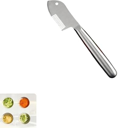 Pelador de juliana multiusos de acero inoxidable, pelador de juliana multiusos, pelador de verduras en juliana, para cocinas domésticas del Reino Unido y la UE (1)