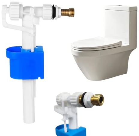 Vanne de Remplissage Universelle,Robinet Flotteur,Robinet de remplissage universel G1/2,Mecanisme Robinet Chasse D'eau WC Réglable pour Plastique et Réservoir en Céramique Quantité d'eau Réglable