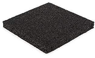 Terrassenpads 150x150x15mm (set 70 stück) - Stärke GummiPads - Unterleger aus Gummigranulat - Bautenschutzmatte aus Gummi - Unterlagepads