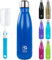 BOGI Insulated Water Bottle - 750ml Stainless Steel, Leakproof, Keep Hot and Cold for Bike, Gym, Sports - Girls, Kids With Cleaning Brush (Dblue)