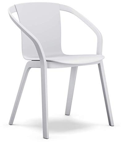 Sedus se:Mood, eleganter Besucherstuhl, ideal für Co-Working Bereiche, Kantinen und Aufenthaltsbereiche, Kunststoff Gestell: Lichtgrau, Lichtgrau
